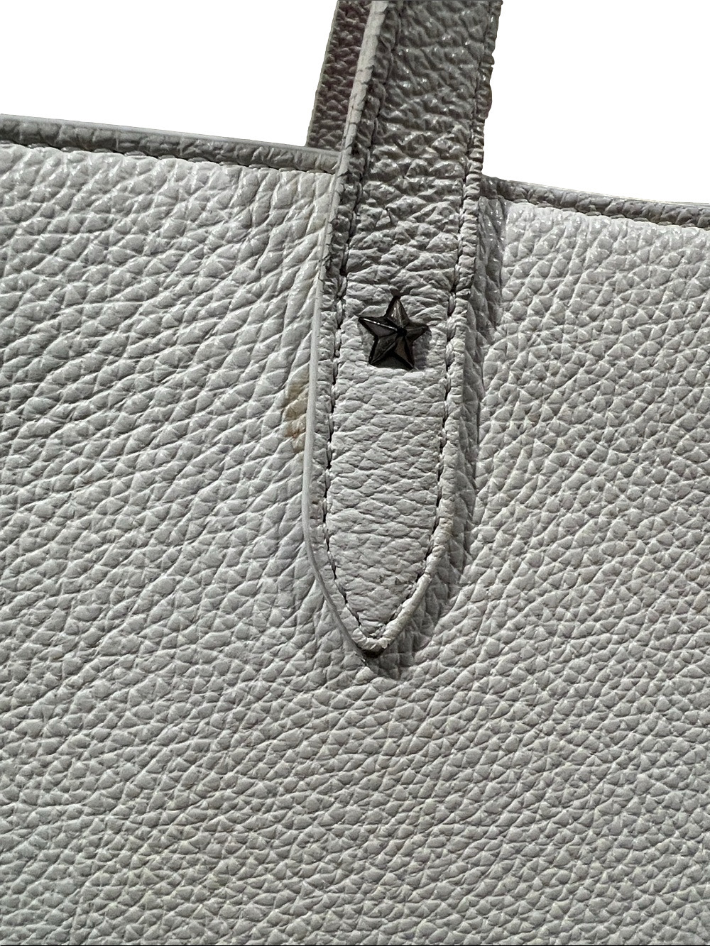 Jimmy Choo White Star Large Leather Tote - Picture 12 of 17